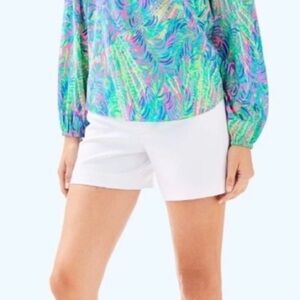 NWT Lilly Pulitzer Callahan Shorts – Resort White - Size 14.